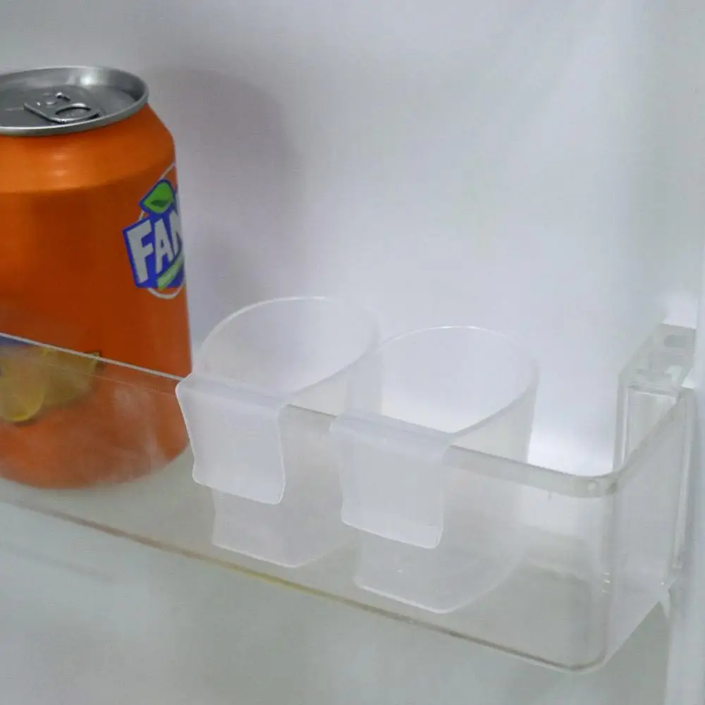

2pcs Reusable Refrigerator Seasoning Bottle Rack Practical Durable Salad Ketchup Bottle Storage Rack Wall-mounted