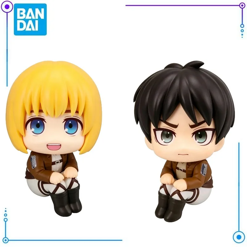 in-stock-bandai-megahouse-look-up-attack-on-titan-eren-armin-arnold-hmm-action-figures-model-toys-collection-anime-pvc-110mm
