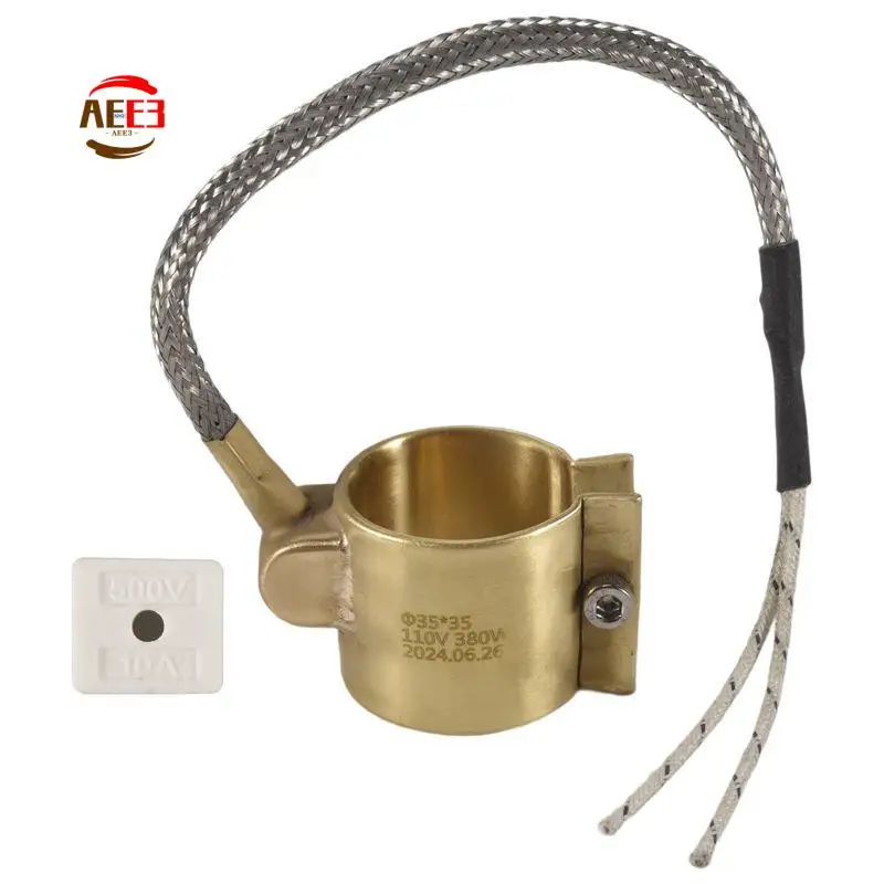 AEE3-110V 380W 35Mmx35mm Injected Mould Heating Elements Brass Band Heater For Injection Molding Machine