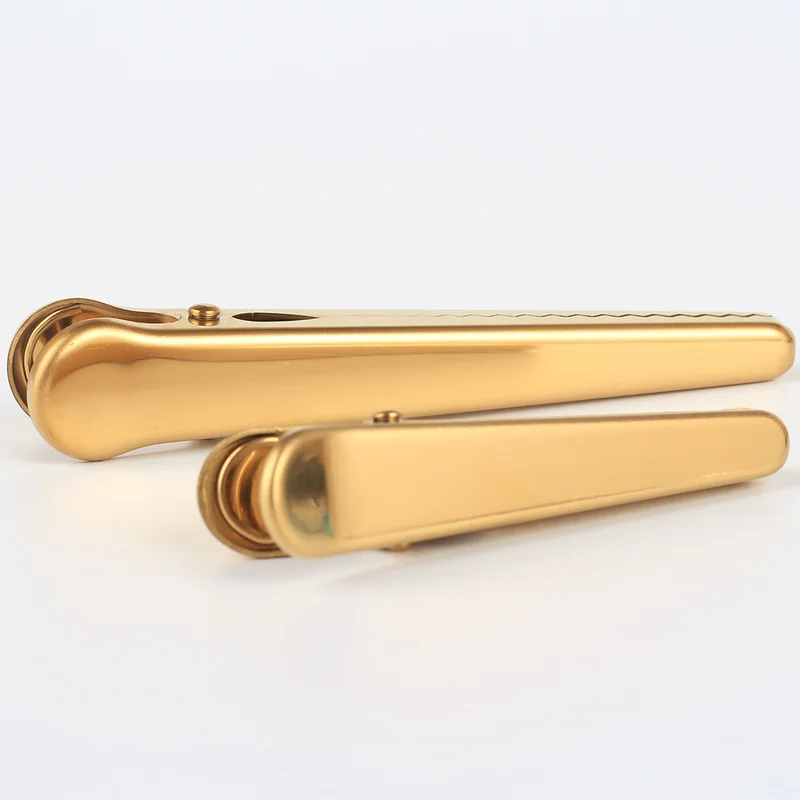Gold Plating Messing Opslag Clip Rvs Paperclip Metalen Lange Staart Clip