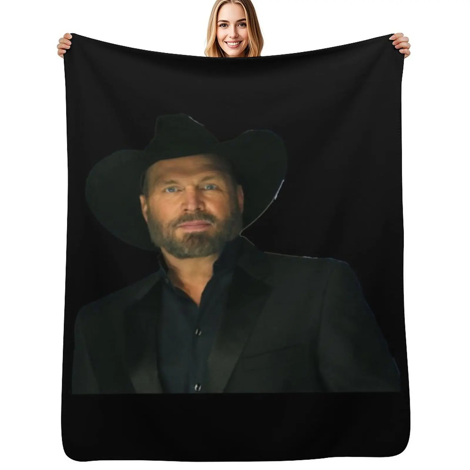 

Garth Brooks Classic Throw Blanket Flannel Fabric for winter Softest Giant Sofa Blankets