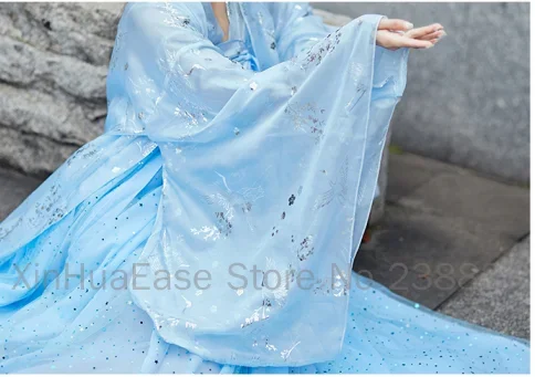 WATER Just Hanfu Coat Women\'s Crane Pattern White Blue Red Pink Purple