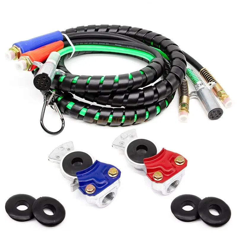 Trailer Rope Semi-Truck Air Line Kit Truck Trailer Tractor Assembly with Handlebar
