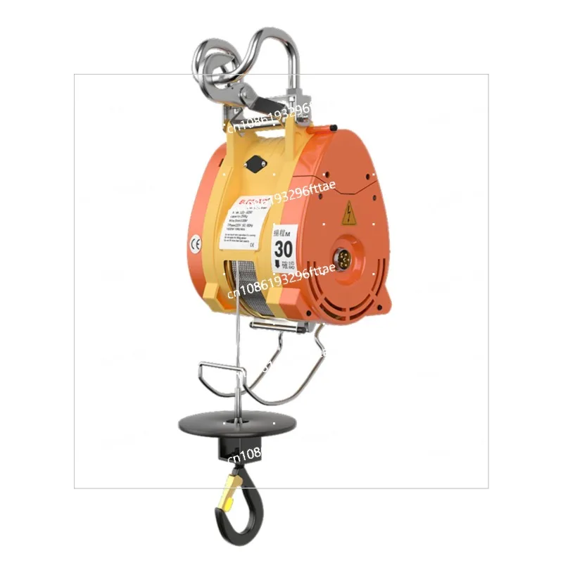 

Miniature electric hoist 220V household portable hoist air conditioner small lifting crane