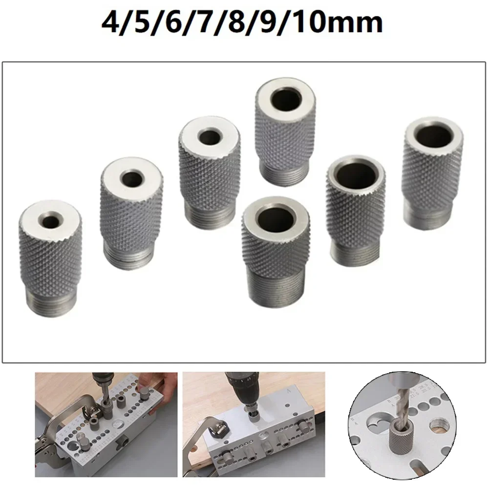 1pcs Three-in-one Locator Drill Sleeve Bushing Dowelling Jig Wood Drilling Guide Locator  For Woodworking Drill