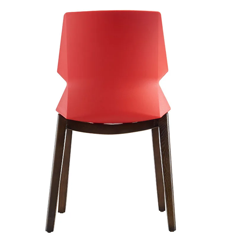 Silla de mesa de comedor con respaldo informal simple, silla de cantina de empresa de cafetería de restaurante Orden mínima de 5