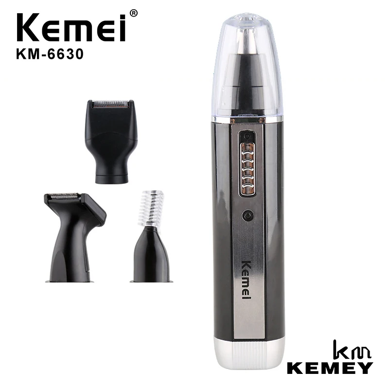 KEMEI Professional Rechargeable Nose Hair Four-Piece Electric Shaver Haircut Cut Nose Hair Eyebrow Knife Four In One KM-6630