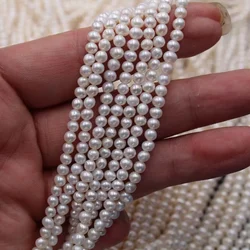 4-5mm Mini Small Potato Pearl Beads AAA Grade Elegant Jewelry Pearl DIY Beadwork Choker Natural Freshwater Pearl Beads Female