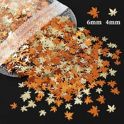 네일파츠 Maple Leaf Glitter Epoxy Resin Filling Acrylic Laser Gold Sequins DIY Epoxy Resin Mold Filler Nail Art Decoration Украшения