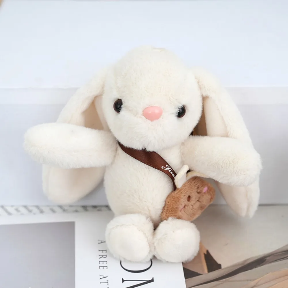 15cm Women's Rabbit Fur Keychain Bag Car Pendant Jewelry Decoration Fashionable Accessory for Bags And Gifts image 7