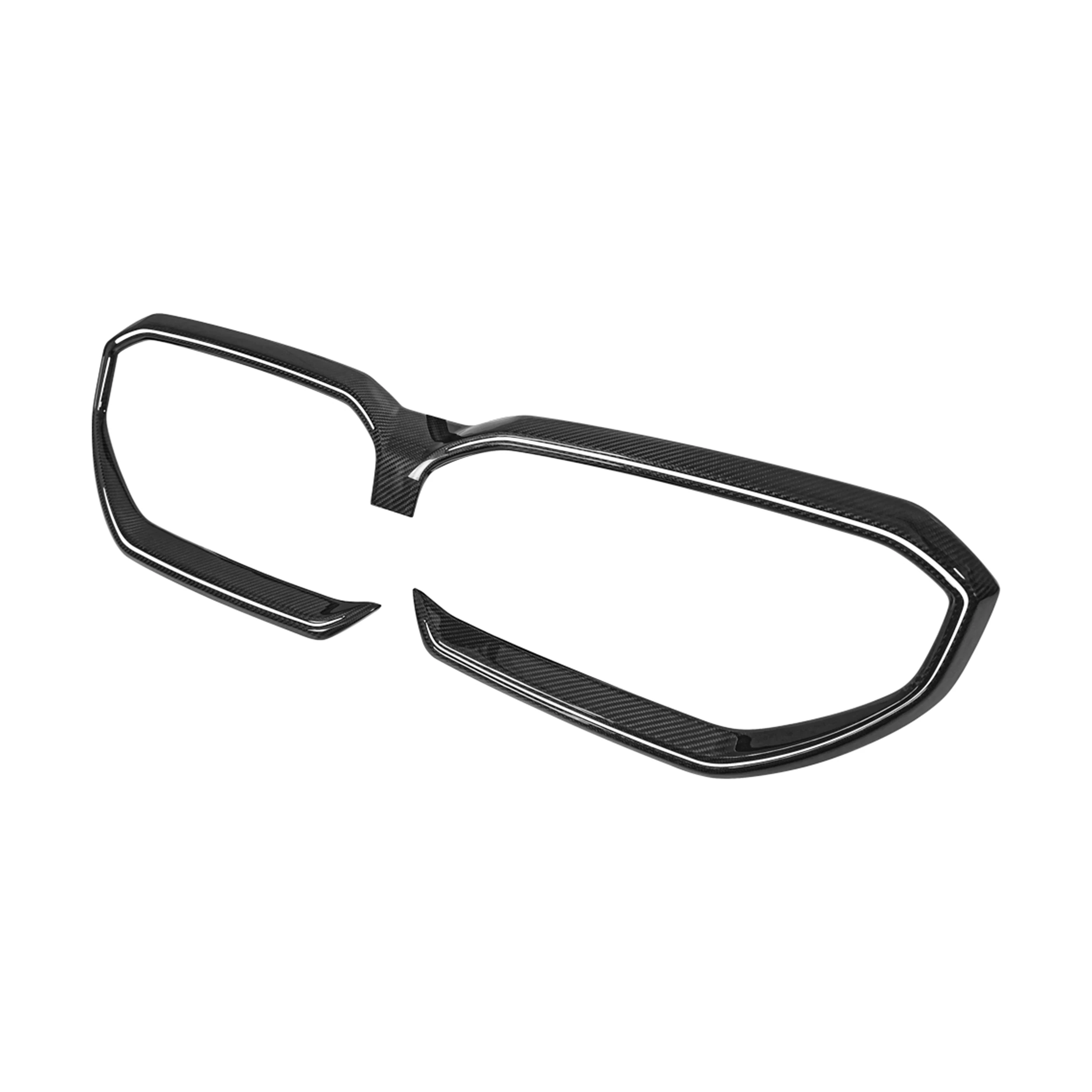 Product Customization Dry Carbon Fiber Auto Part Pasting Style Front Grill Frame forBM W G60 G68 I5 G70 G90 M5 Sedan 2024+
