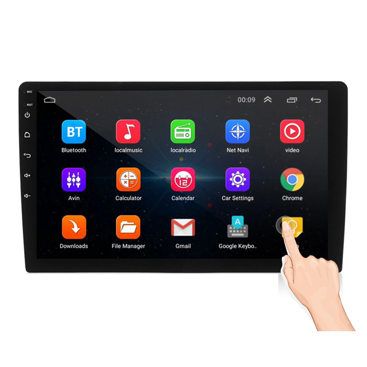 10.1 Inch 2Din for Android 8.1 Car Stereo Radio 1+16G IPS 2.5D Touch Screen MP5 Player GPS WIFI FM with Backup Camera