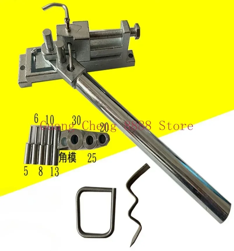 Manual Bending Machine Tool DIY Pipe Bending Machine Suitable for All Kinds Bendable Metal Wire Flat Iron Materials