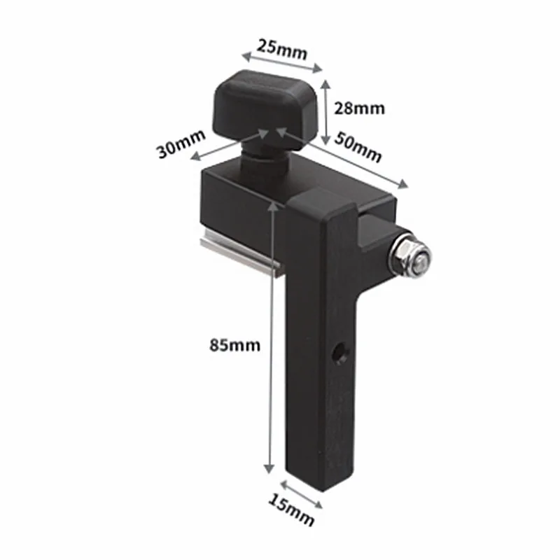 Aluminum T-Track Sliding Limiter Woodworking Router Table Slot Stopper Saw Table Fence Cutting Limiting Block