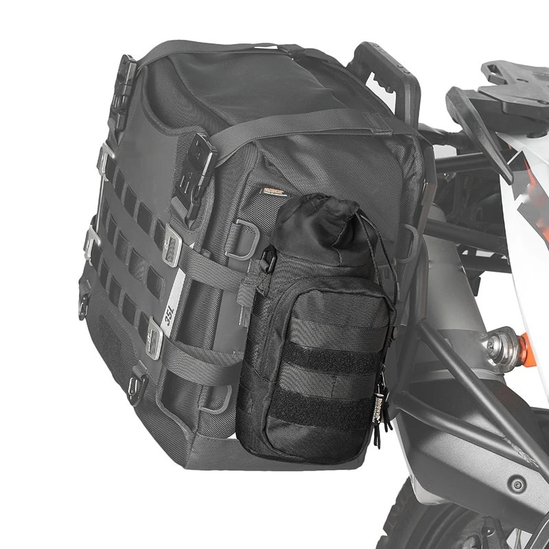 For Motorcycle Insulated Water Bottle Bag Mechanic Series MOLLE Handlebar Mount 2-in-1 No-Drill Accesorios Moto