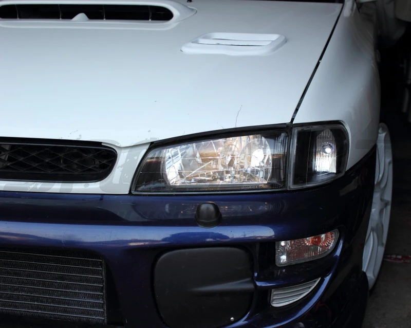 Fit for  Subaru Leopard WRX STI GC8 GF8 changed to OEM resin carbon fiber front fog lamp shade