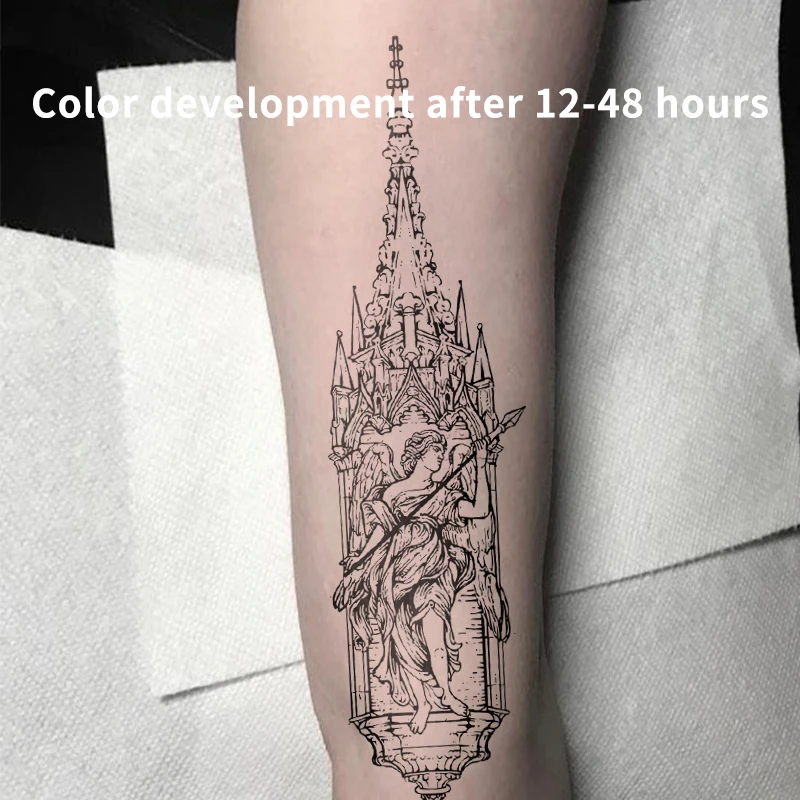 Fake Tatto Retro Angel Skeleton Herbal Juice Tattoo Stickers Temporary Tattoos Ive Sticker Cheap Cool Stuff Wholesale Bodyart