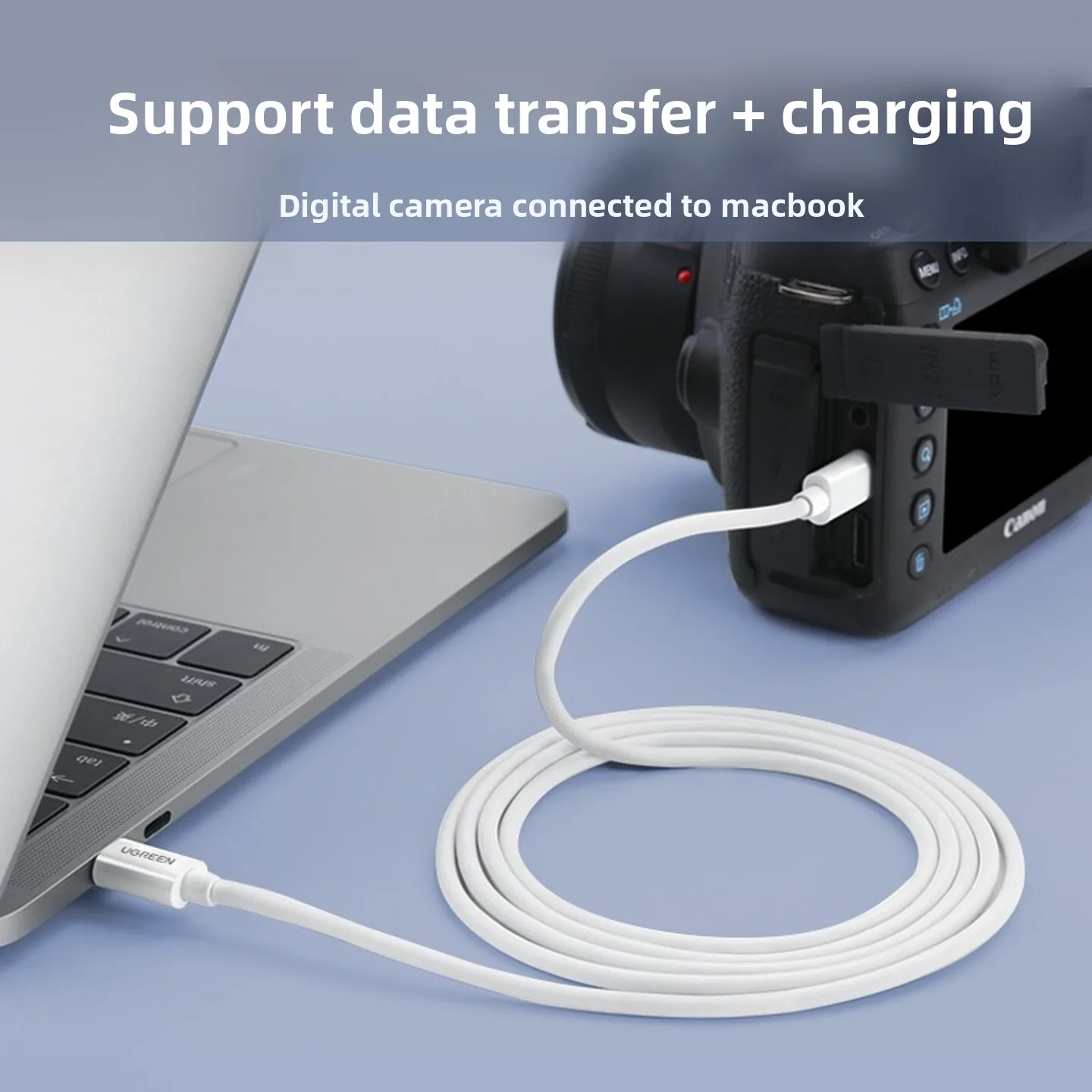 UGREEN USB2.0 Type C To Mini USB Cable 1.5m Data Transmission For APPLE iPad Macbook Tablet Camera Hard Drive Keyboard MP3 MP4