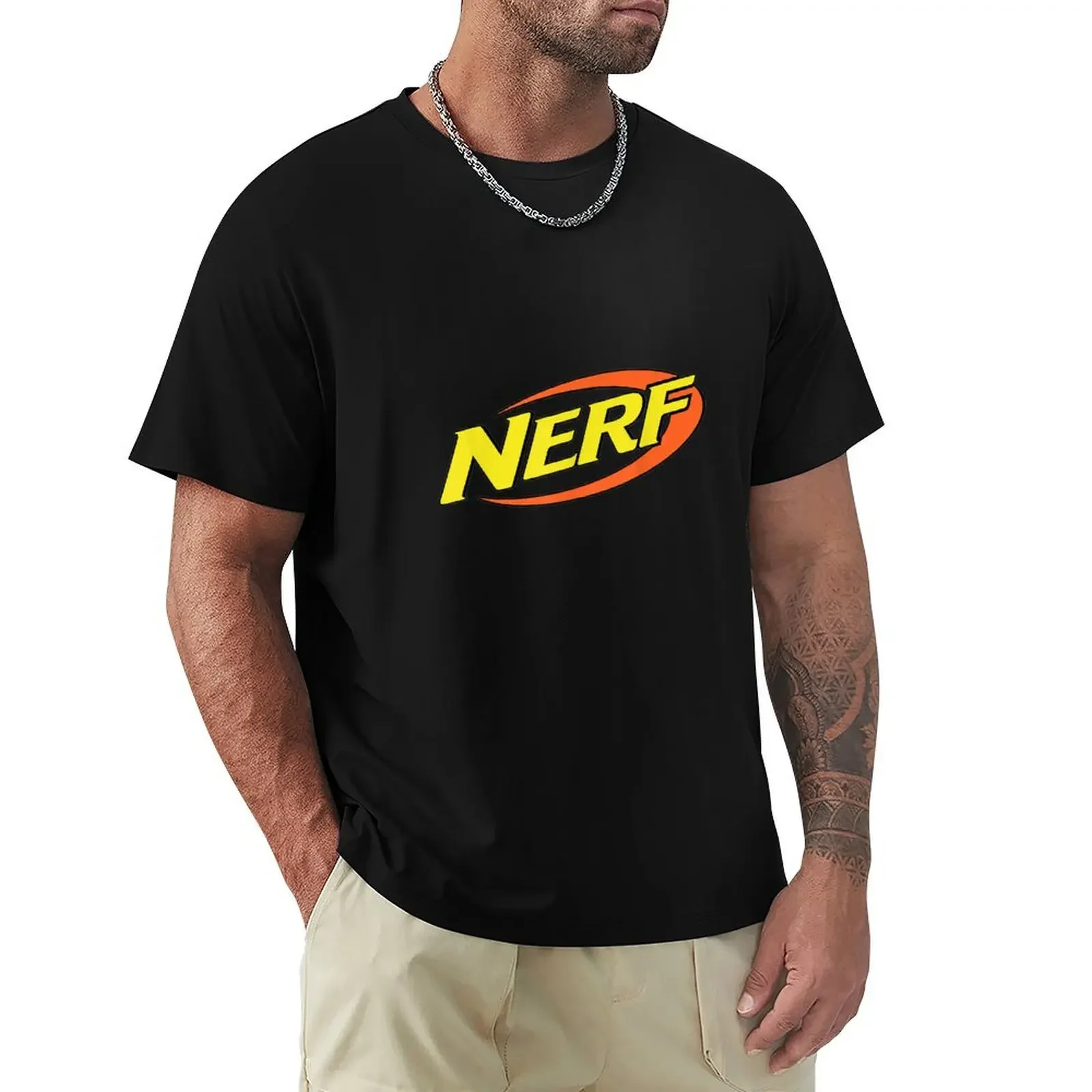 

Nerf Classic Logo T-shirt oversized new edition Short sleeve tee mens tall t shirts