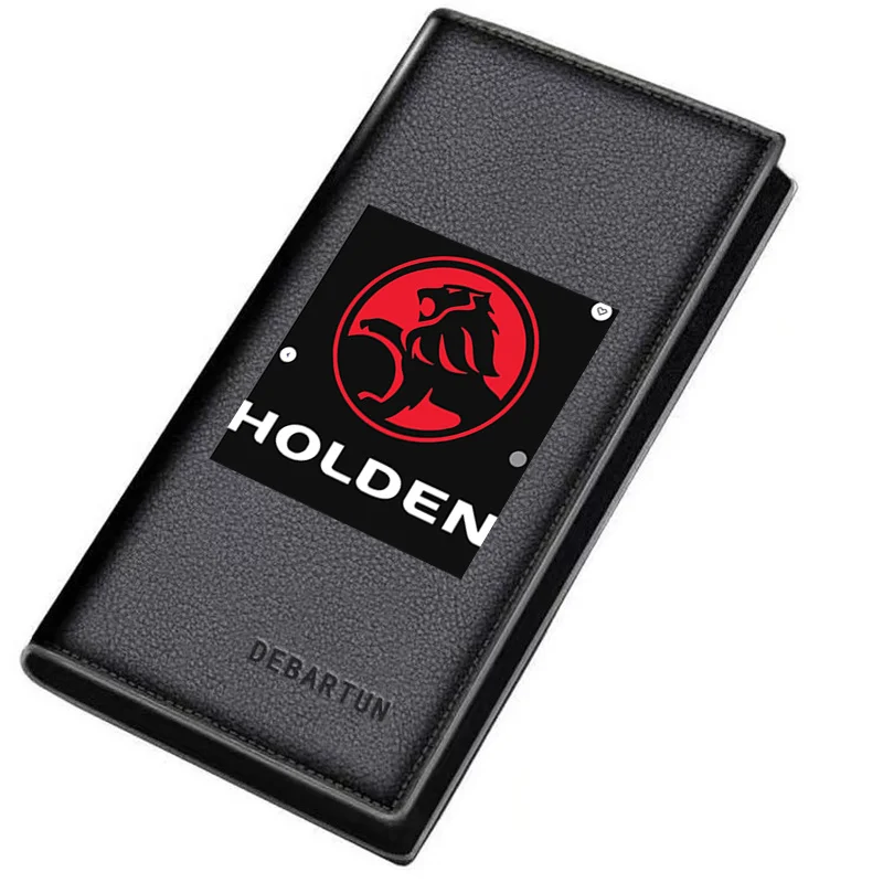 Lion inside circle roaring emblem  Men's Long Wallets Business Stylish Printing Design Casual Use Christmas Valentine's Father's