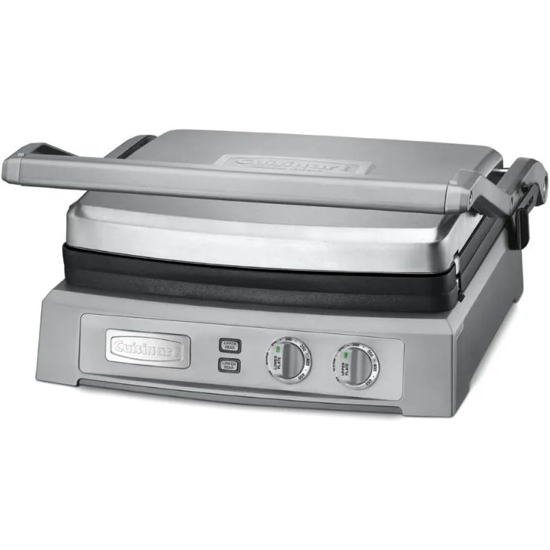 Cuisinart GR-150P1 디럭스 전기 그리들러, 스테인리스 스틸 디럭스 그리들러