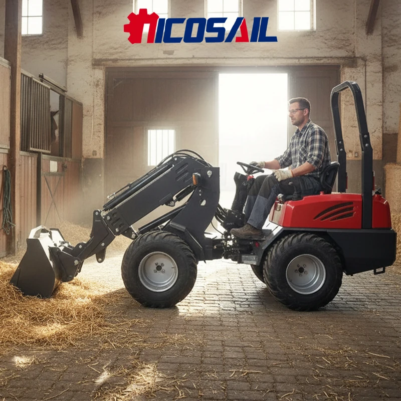 

CE Certified Mini Telescopic Loader Customized for Horse Stable Equestrian Farm 4WD Compact Telehandler with Euro 5 Engine