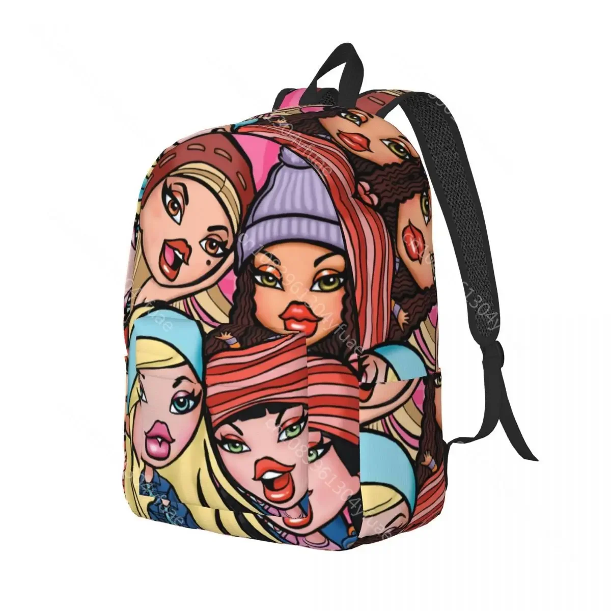 Bratz Backpack 20th Anniversary Y2k Girl Polyester Cycling Backpacks Print Casual High School Bags Rucksack