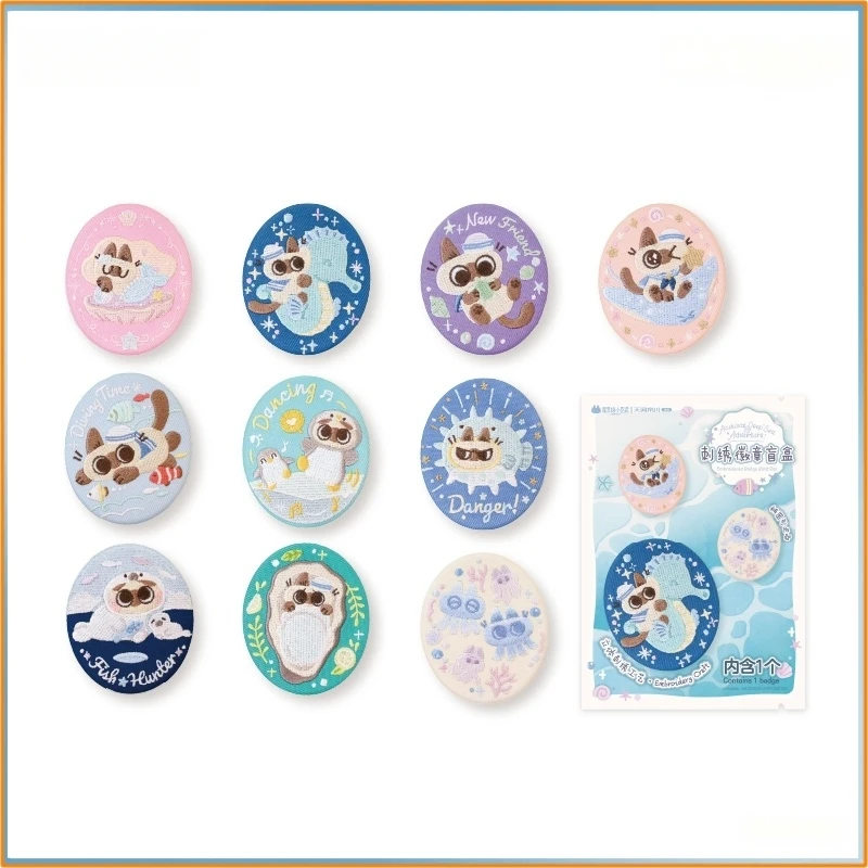 

В наличии Оригинальный AZUKI — сиамский кот, 20 000 лижет под морским сериалом AZUKI, вышитый значок, слепая коробка, коллекционная