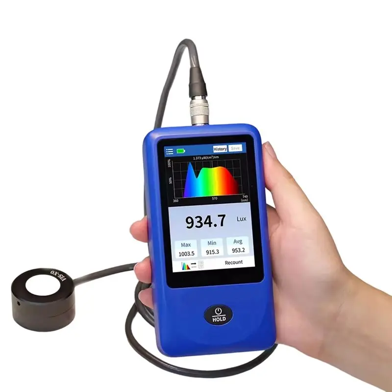 ABMR-Multi-Parameter Spectral Illuminance Meter CRI Meter CCT Lux Tester Spectrometer Light Spectrum Meter LS335