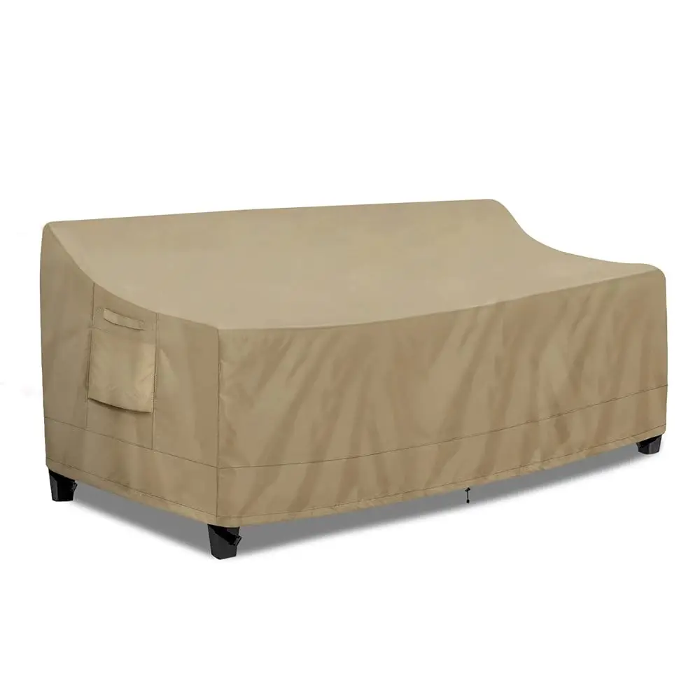 

Outdoor Couch Cover Waterproof Patio Sofa Furniture Covers, 3-Seater Outdoor Cover With Air Vent And Handles, 85W X 35D X 35H
