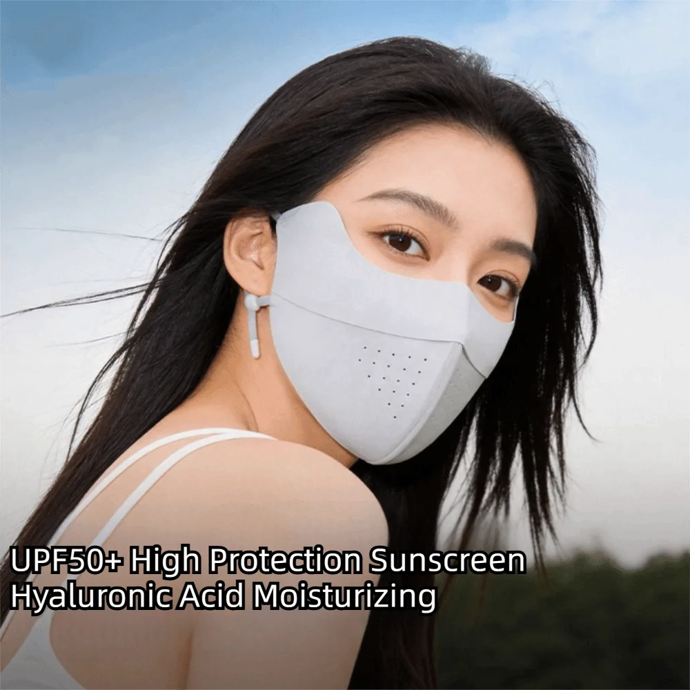 

Elastic Summer Ice Silk Mask Breathable Sunshade Sunscreen Mask Sunscreen Veil Thin Face Cover Fishing