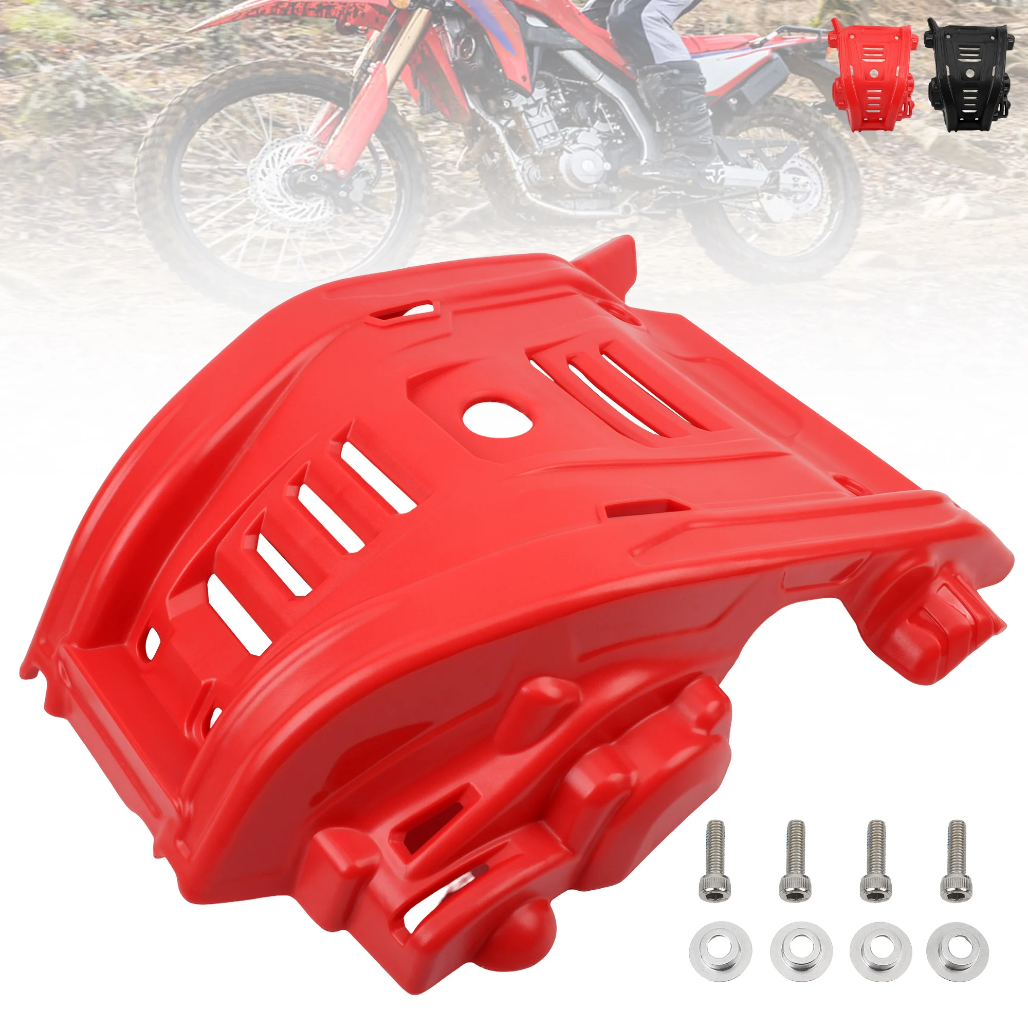 For CRF300 L 2021-2024 Engine Chassis Protective Cover Enduro Dirt Bike PartsUnder Guard Skid Plate Parts view 4