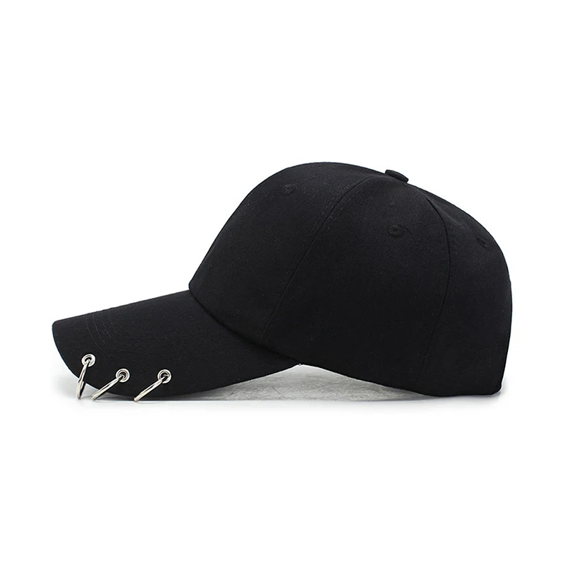New·Hip Hop Women's Baseball Cap With Ring Circle Snapback Hats For Men Women Unisex Dad Hat Adjustable Kpop Style