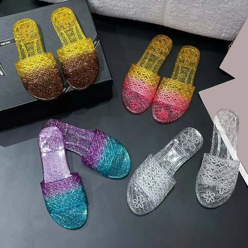 

New Summer Fashion Women's Transparent Slippers