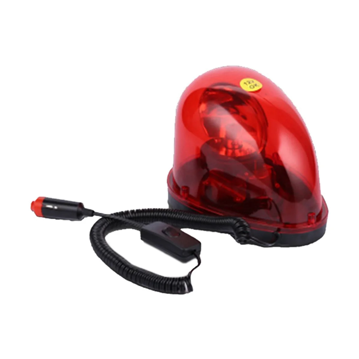 Red 12V Snail-Type Rotating Car Alarm Lights Warning Light Ceiling Light Strobe Light Universal for Automobiles