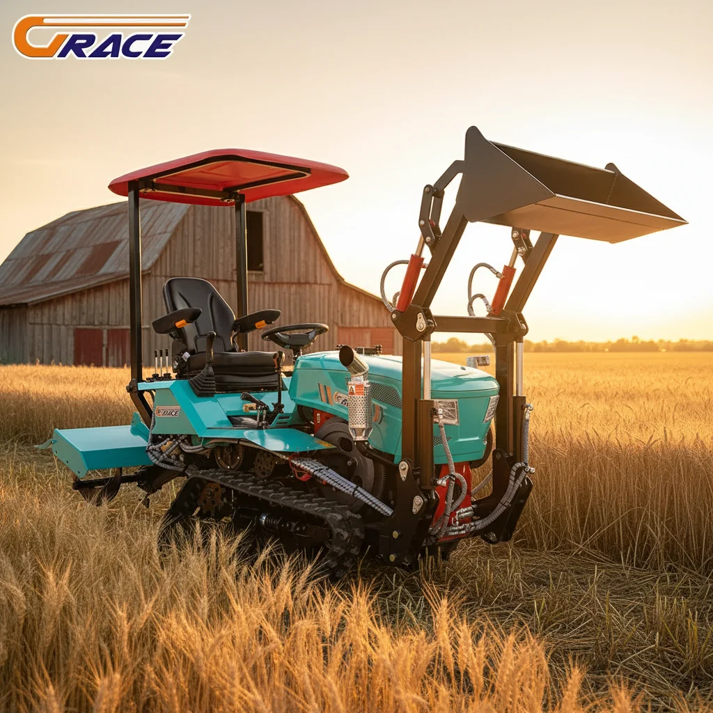 Customize Multifunctional Small Farm Tractor With Durable Crawler For Agriculture