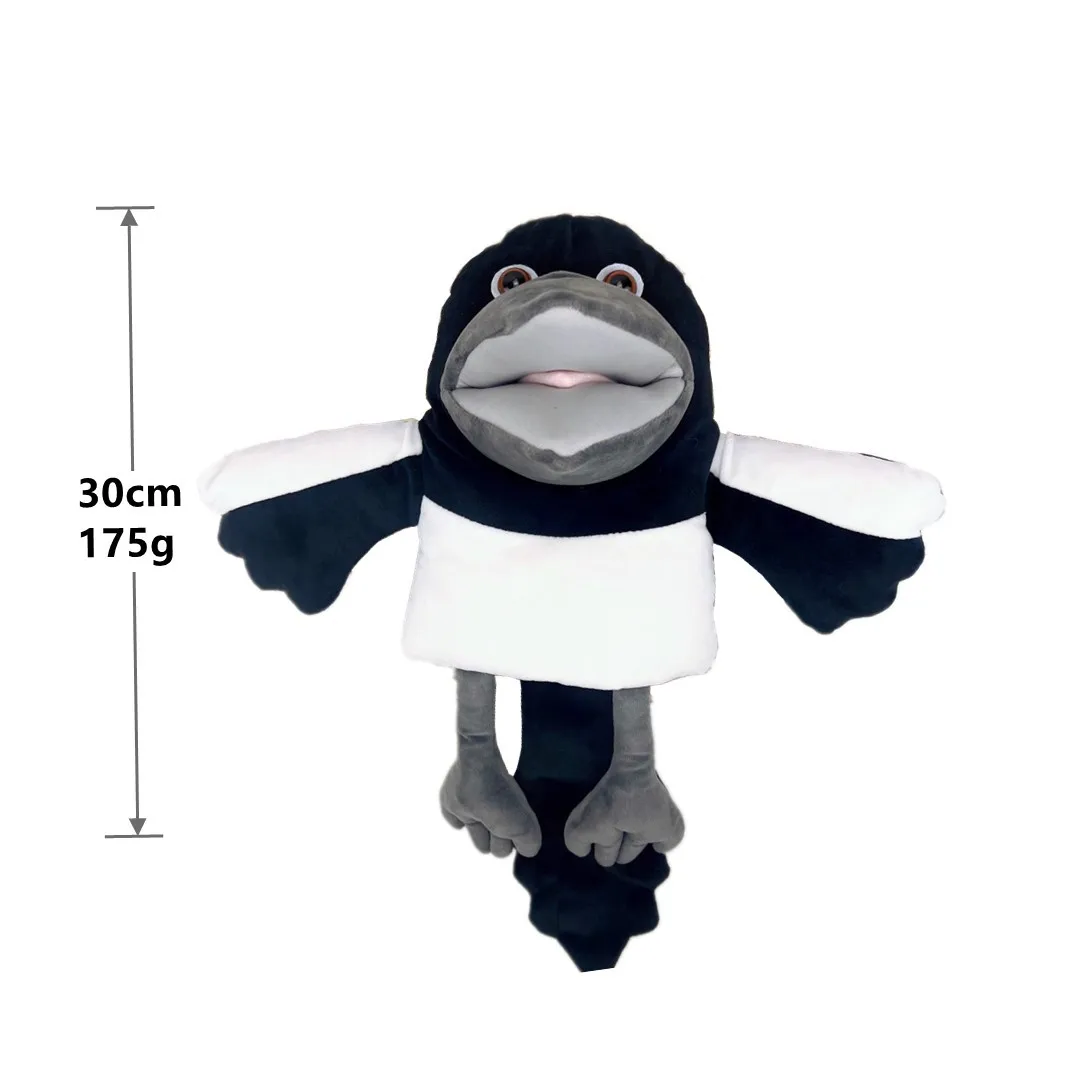 Kawaii Steve and Maggie Toy New Halloween Lovely Magpie Crow Hand Puppet Toys Soft Animal Doll Pillows For Kids Holiday Gifts