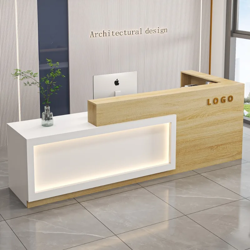 Long Modern Reception Desks Shop Beauty Bar Luxury Restaurant Hotel Executive Reception Desks Company Bureau Lounge Furniture