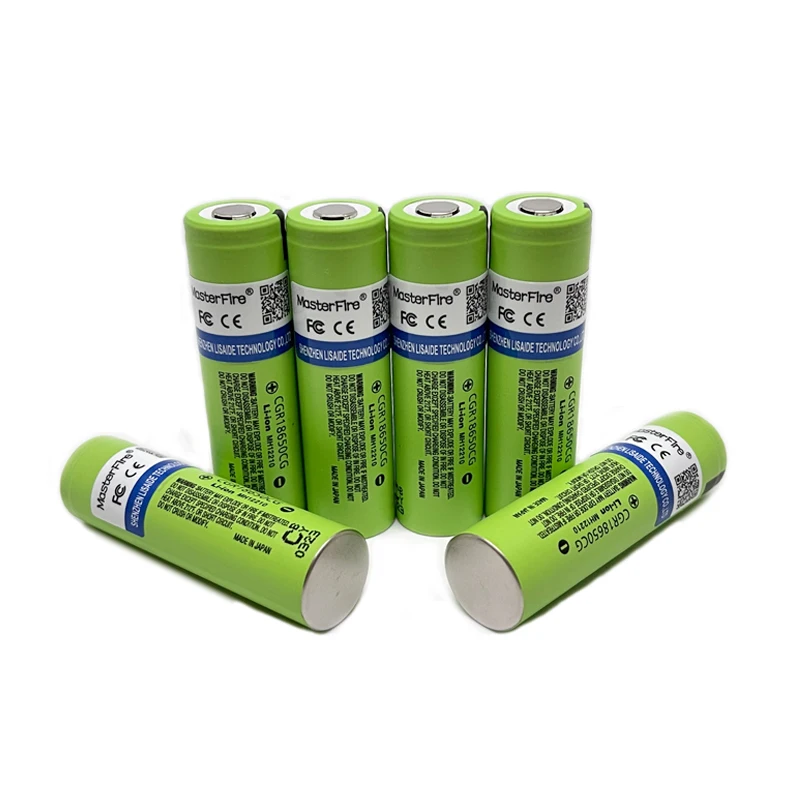 MasterFire Original CGR18650CG 2250mAh 18650 Battery Rechargeable Lithium E-cigarette Power Tool Batteries Cell For Panasonic
