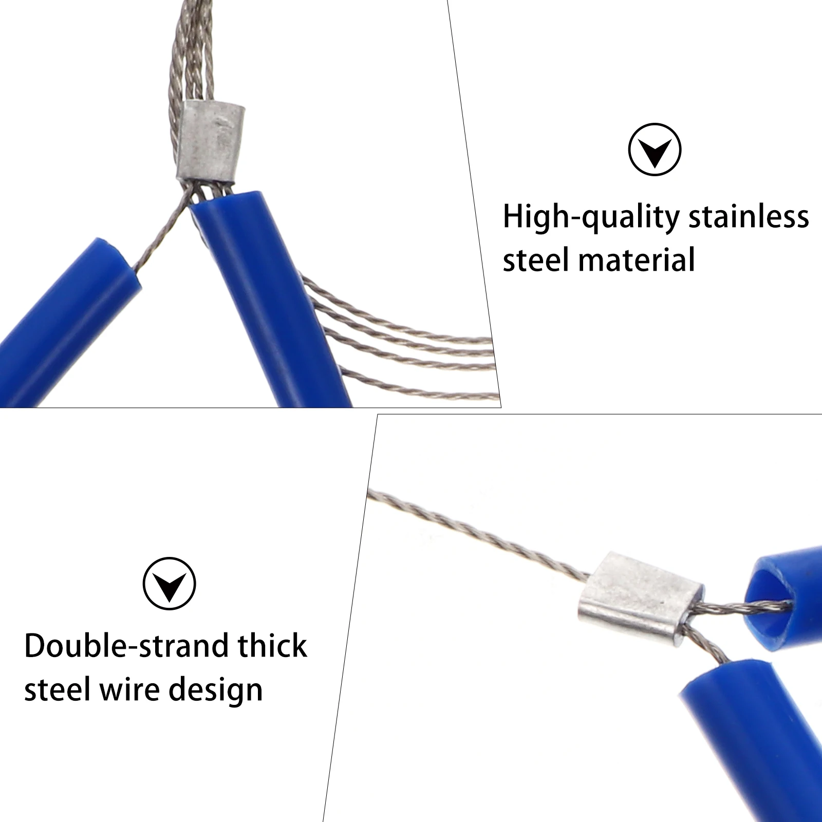 

2pcs Stainless Steel PVC Pipe Saw Comfortable H Camping Outdoor Wire Survival Gear Tools Portable Practical Reusable