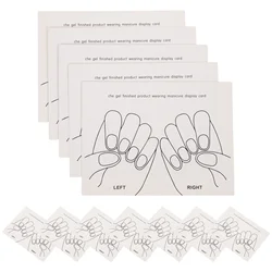 15 Pcs Fake Nails Display Shelf Card Tips Showing Holder Board Manicure Paper Salon Gel Color Cards False