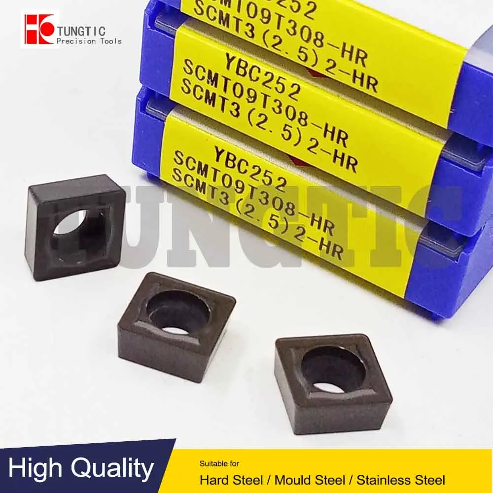 SCMT09T308-HR YBC252 SCMT3(2.5)2-HR General Turning Cutting Carbide and Cermet Inserts Positive-Roughing