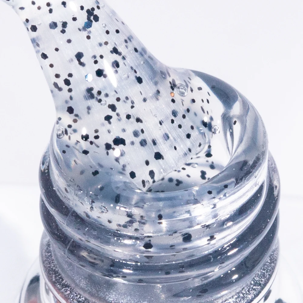 طلاء أظافر جل دراغون فروت لامع كودي ، معطف علوي ، أشعة فوق البنفسجية ، ليد ، شبه دائم ، جل غير لامع بنقط أسود ، طلاء ، 15 *