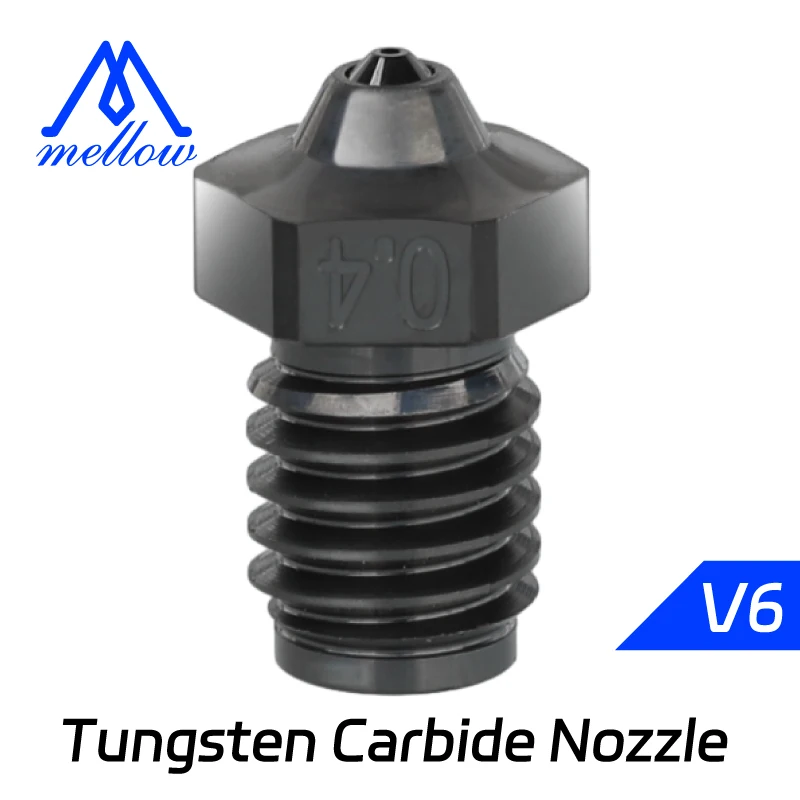 

Mellow Phaetus Tungsten Carbide V6 Nozzle High Speed Durable Reduce Stick For 3D Printer Nozzles M6 Prusa Voron VzBoT Hotend