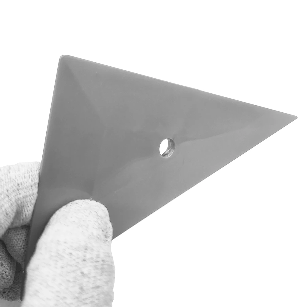 車用三角ウィンドウスキージ、着色ツール、ビニールラップ、薄いスキージ、黄色のゴーコーナースクレーパー、2個