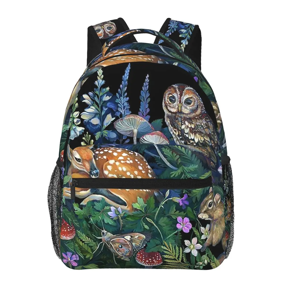 Enchanted Forest Backpacks Boys Girls Bookbag Students School Bags Cartoon Laptop Rucksack Shoulder Bag Large Capacity