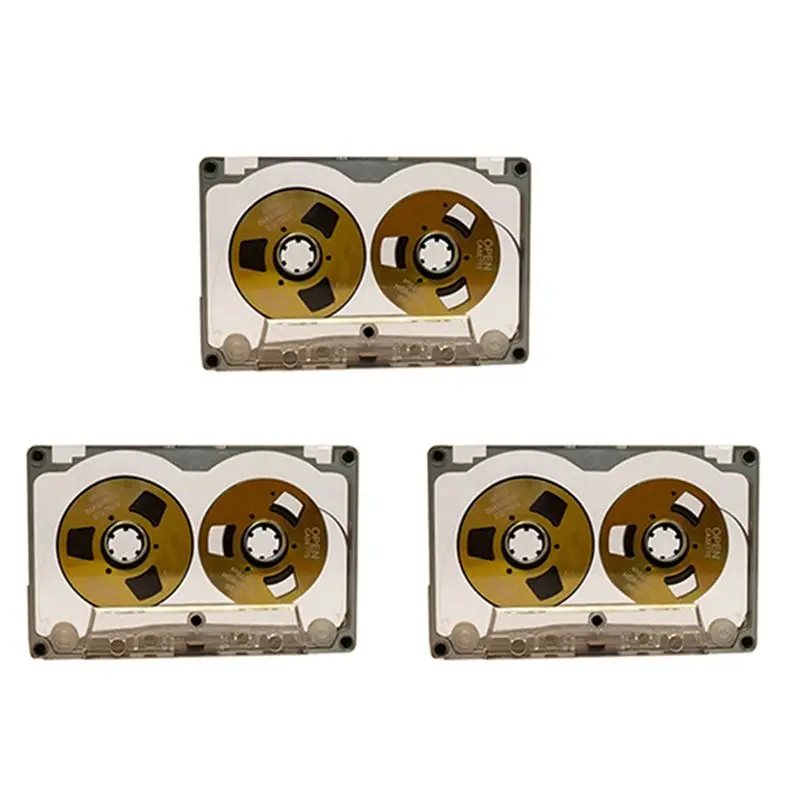 B04C-3X 55 Minute Blank Tape Disk Double-Sided Metal Small Open Disk Blank Cassette Tape Tape Disk, E