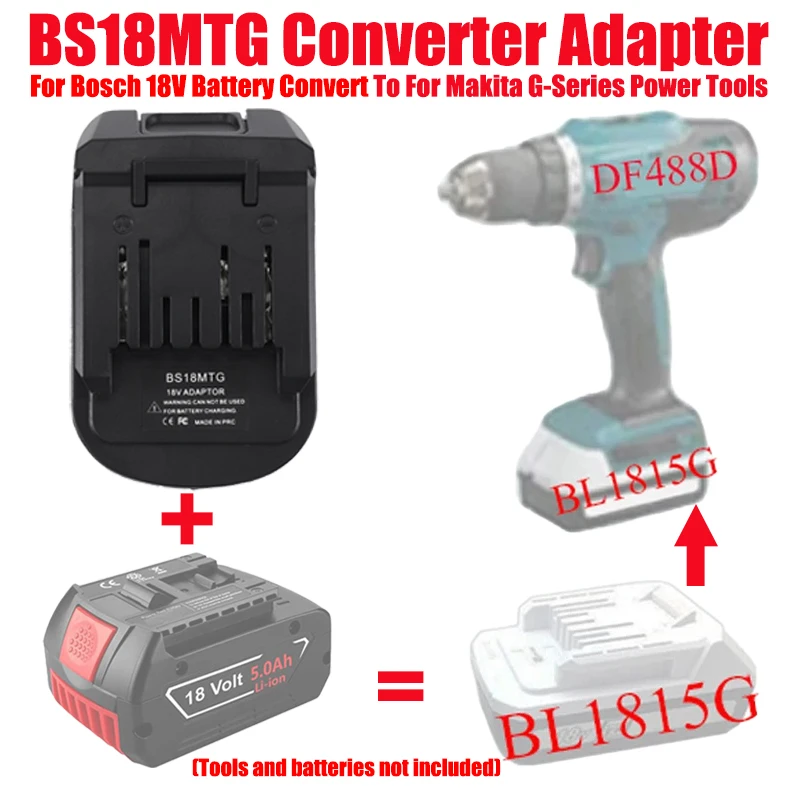 ALASICKA DM18MTG BS18MTG محول البطارية لبطاريات ديوالت/ميلووكي/بوش 18 فولت 20 فولت ليثيوم أيون لأدوات ماكيتا G-Series الكهربائية #3
