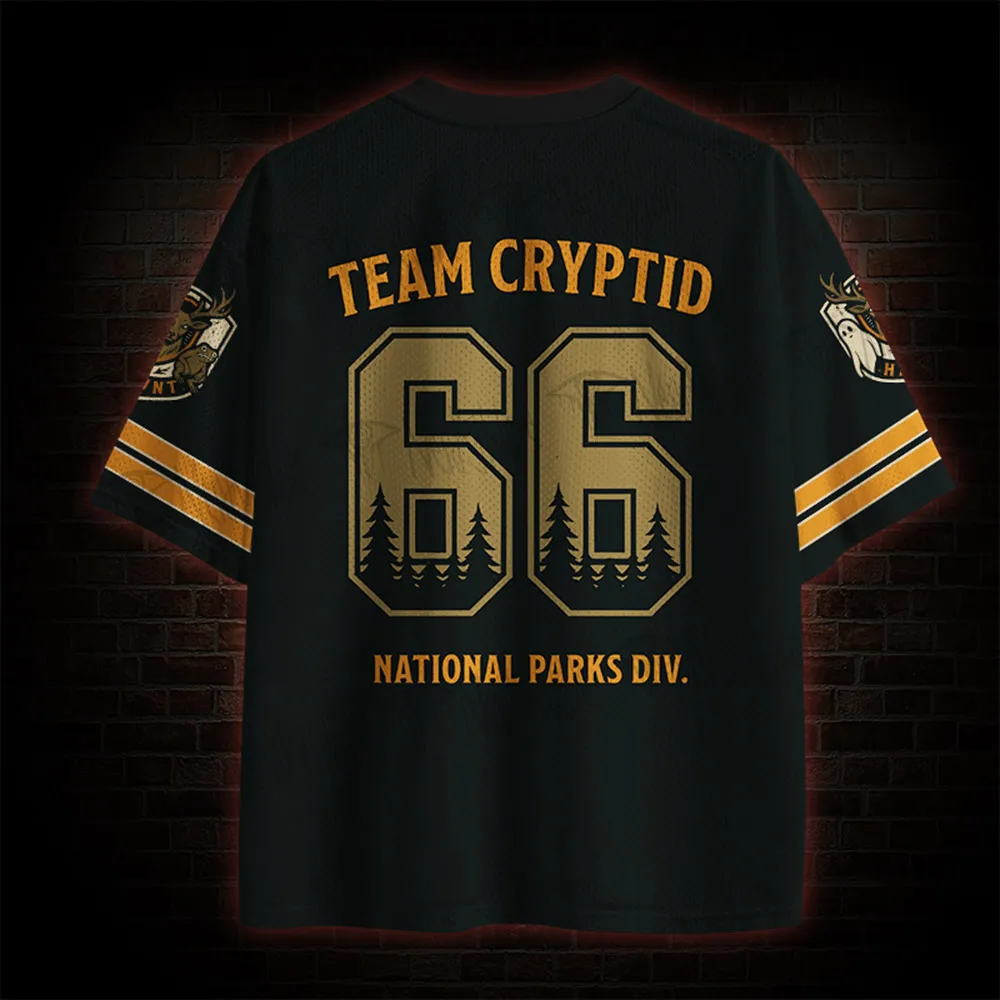 New Halloween Retro Gothic Dark Unisex Jersey,Vintage Cryptid National Parks Graphic,Adult and Kids Available,For Party Festival