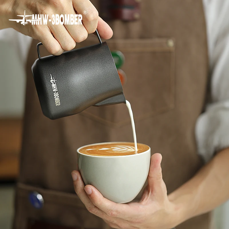 Jarra para Espumar Leite MHW-3Bomber 350ml 450ml Profissional Baristas — foto 4